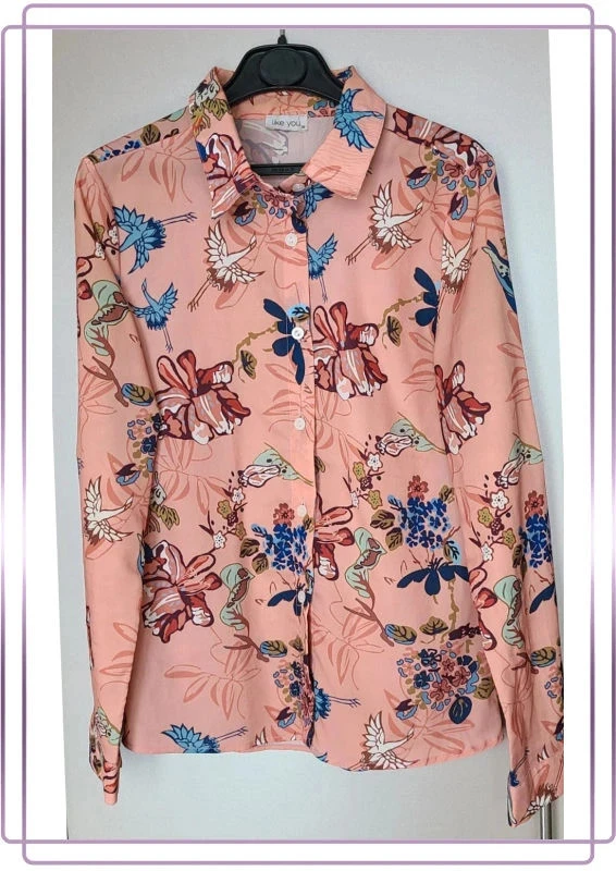 Chemise blouse fleuri taille S